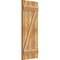 Ekena Millwork Joined Board-n-Batten Shutters w/Z-Bar, Rough Sawn Western Red Cedar, 16 1/8W x 41H, PR RBJ06Z16X041RWR - alternate 3